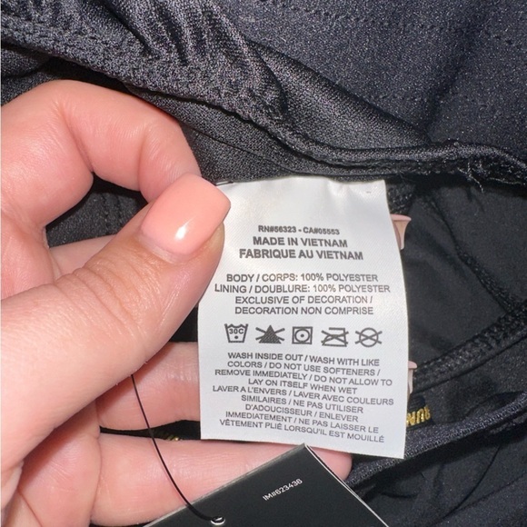 NWT Nike women’s drifit flex black and silver lined drawstring running shorts XS - Picture 8 of 12